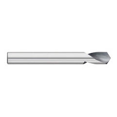 Titan USA - Spotting Drills; Body Diameter (Inch): 1/4 ; Body Diameter (Decimal Inch): 1/4 ; Drill Point Angle: 142 ; Spotting Drill Material: Solid Carbide ; Spotting Drill Finish/Coating: Uncoated ; Overall Length (Inch): 3 - Exact Industrial Supply