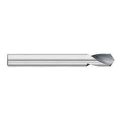 Titan USA - Spotting Drills; Body Diameter (Inch): 3/8 ; Body Diameter (Decimal Inch): 3/8 ; Drill Point Angle: 120 ; Spotting Drill Material: Solid Carbide ; Spotting Drill Finish/Coating: Uncoated ; Overall Length (Inch): 3 - Exact Industrial Supply