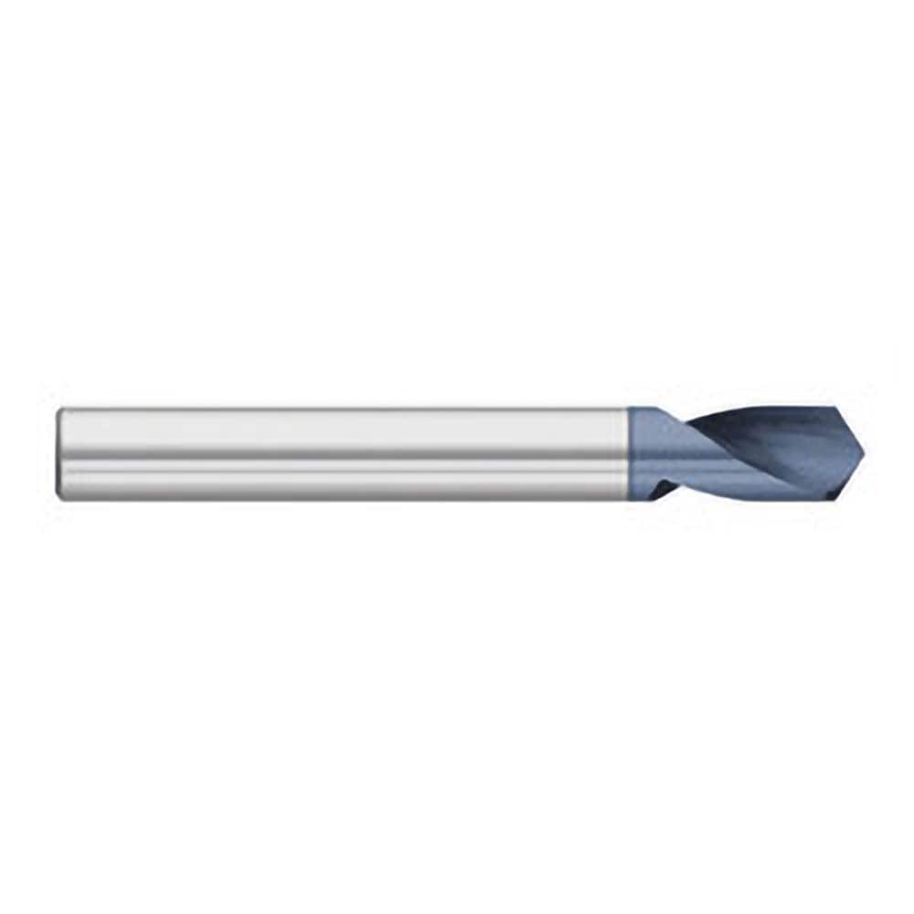 Titan USA - Spotting Drills; Body Diameter (Inch): 1/2 ; Body Diameter (Decimal Inch): 1/2 ; Drill Point Angle: 142 ; Spotting Drill Material: Solid Carbide ; Spotting Drill Finish/Coating: AlTiN ; Overall Length (Inch): 3 - Exact Industrial Supply