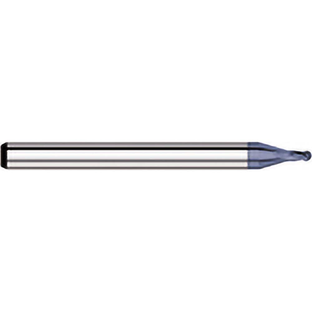 Titan USA - Ball End Mills; Mill Diameter (Decimal Inch): 0.0950 ; Number of Flutes: 4 ; Length of Cut (Decimal Inch): 0.1430 ; Material: Solid Carbide ; Overall Length (Inch): 1-1/2 ; Overall Length (Decimal Inch): 1.5000 - Exact Industrial Supply