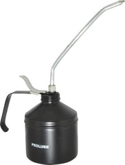 PRO-LUBE - 1,000 mL Capcity, 9" Long Rigid Spout, Lever-Type Oiler - Steel Pump, Steel Body, Powder Coated - Benchmark Tooling