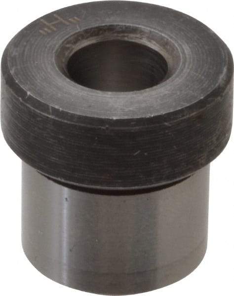 Value Collection - Type H, Letter H Inside Diam, Head, Press Fit Drill Bushing - 1/2" Body Outside Diam, 3/8" Length Under Head, Steel - Benchmark Tooling