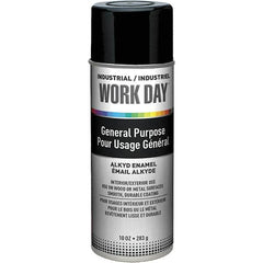 Krylon - Black, Gloss, Enamel Spray Paint - 9 to 13 Sq Ft per Can, 10 oz Container, Use on Ceramics, Glass, Metal, Plaster, Wood - Benchmark Tooling