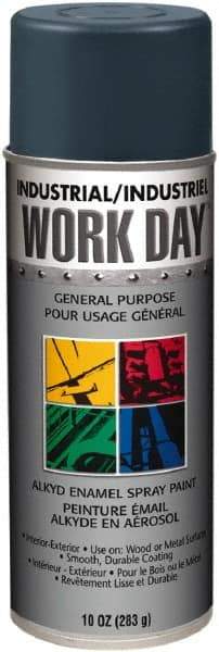 Krylon - Gray, Gloss, Enamel Spray Paint - 9 to 13 Sq Ft per Can, 10 oz Container, Use on Ceramics, Glass, Metal, Plaster, Wood - Benchmark Tooling