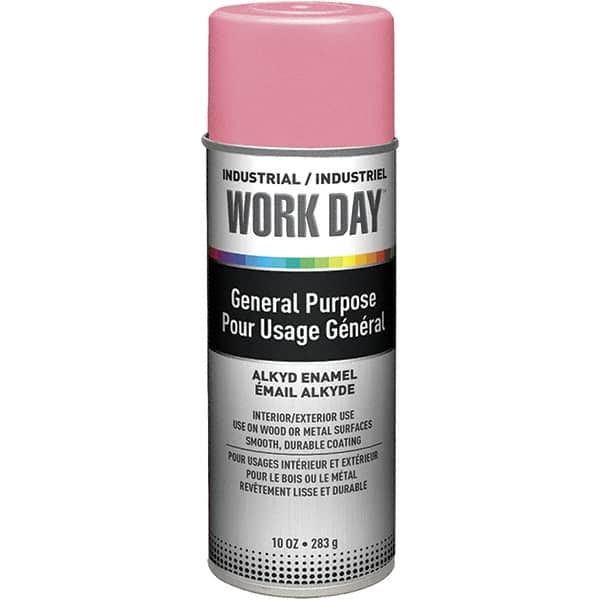 Krylon - Pink, Gloss, Enamel Spray Paint - 9 to 13 Sq Ft per Can, 10 oz Container, Use on Ceramics, Glass, Metal, Plaster, Wood - Benchmark Tooling