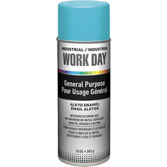 Krylon - Sky Blue, Gloss, Enamel Spray Paint - 9 to 13 Sq Ft per Can, 10 oz Container, Use on Ceramics, Glass, Metal, Plaster, Wood - Benchmark Tooling