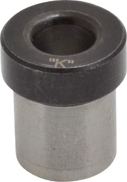 Value Collection - Type H, Letter K Inside Diam, Head, Press Fit Drill Bushing - 1/2" Body Outside Diam, 1/2" Length Under Head, Steel - Benchmark Tooling