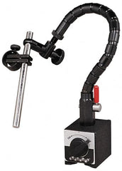 Flexbar - 65 Lb Magnetic Force, Fine Adjustment Indicator Positioner & Holder with Base - Flexible Arm, Rectangular Base, 2-5/8" Base Height, 2-1/4" Base Length, 2" Base Width - Benchmark Tooling