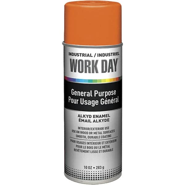 Krylon - Orange, Gloss, Enamel Spray Paint - 9 to 13 Sq Ft per Can, 10 oz Container, Use on Ceramics, Glass, Metal, Plaster, Wood - Benchmark Tooling