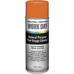 Krylon - Orange, Gloss, Enamel Spray Paint - 9 to 13 Sq Ft per Can, 10 oz Container, Use on Ceramics, Glass, Metal, Plaster, Wood - Benchmark Tooling