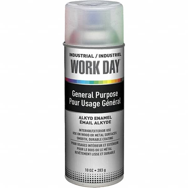 Krylon - Clear, Gloss, Enamel Spray Paint - 9 to 13 Sq Ft per Can, 10 oz Container, Use on Ceramics, Glass, Metal, Plaster, Wood - Benchmark Tooling