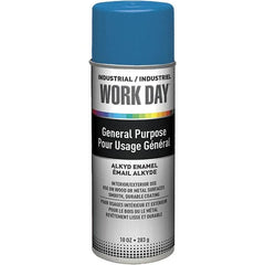 Krylon - True Blue, Gloss, Enamel Spray Paint - 9 to 13 Sq Ft per Can, 10 oz Container, Use on Ceramics, Glass, Metal, Plaster, Wood - Benchmark Tooling