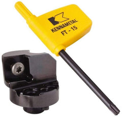 Kennametal - Right Hand Cut, 50mm Min Bore Diam, Size H40 Modular Boring Cutting Unit Head - Through Coolant, Compatible with CC.. - Benchmark Tooling