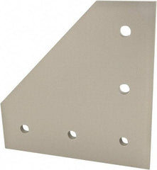 80/20 Inc. - 135mm Wide, Open Shelving Accessory/Component - Aluminum, Clear Anodized Finish, 135mm Long, Use with 45 Series & Bolt Kit 75-3619 - Benchmark Tooling