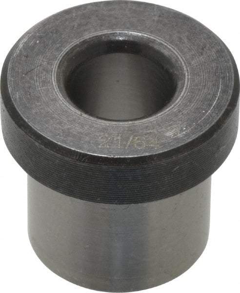 Value Collection - Type H, 21/64" Inside Diam, Head, Press Fit Drill Bushing - 5/8" Body Outside Diam, 1/2" Length Under Head, Steel - Benchmark Tooling