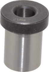 Value Collection - Type H, 21/64" Inside Diam, Head, Press Fit Drill Bushing - 5/8" Body Outside Diam, 3/4" Length Under Head, Steel - Benchmark Tooling