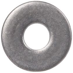 Made in USA - #2 Screw, Grade 300 Stainless Steel Standard Flat Washer - 0.094" ID x 1/4" OD, 0.016" Thick, Plain Finish, Meets Military Specifications - Benchmark Tooling