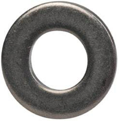 Made in USA - #6L Screw, Grade 300 Stainless Steel Standard Flat Washer - 0.156" ID x 0.312" OD, 0.027" Thick, Plain Finish, Meets Military Specifications - Benchmark Tooling