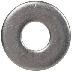 Made in USA - #6L Screw, Grade 300 Stainless Steel Standard Flat Washer - 0.156" ID x 3/8" OD, 0.036" Thick, Passivated Finish, Meets Military Specifications - Benchmark Tooling