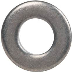 Made in USA - #8 Screw, Grade 300 Stainless Steel Standard Flat Washer - 0.188" ID x 3/8" OD, 0.065" Thick, Plain Finish, Meets Military Specifications - Benchmark Tooling