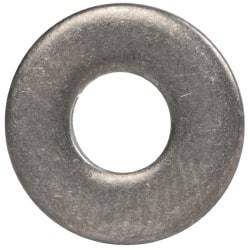 Made in USA - #8 Screw, Grade 300 Stainless Steel Standard Flat Washer - 0.188" ID x 0.438" OD, 0.065" Thick, Passivated Finish, Meets Military Specifications - Benchmark Tooling