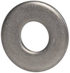 Made in USA - #10 Screw, Grade 300 Stainless Steel Standard Flat Washer - 0.219" ID x 1/2" OD, 0.065" Thick, Passivated Finish, Meets Military Specifications - Benchmark Tooling