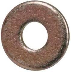 Made in USA - #0 Screw, Grade 1008/1010 Steel Standard Flat Washer - 0.078" ID x 0.188" OD, 0.02" Thick, Cadmium-Plated Finish, Meets Military Specifications - Benchmark Tooling