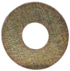 Made in USA - #2 Screw, Grade 1008/1010 Steel Standard Flat Washer - 0.094" ID x 1/4" OD, 0.018" Thick, Cadmium-Plated Finish, Meets Military Specifications - Benchmark Tooling