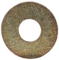 Made in USA - #2 Screw, Grade 1008/1010 Steel Standard Flat Washer - 0.094" ID x 1/4" OD, 0.018" Thick, Cadmium-Plated Finish, Meets Military Specifications - Benchmark Tooling