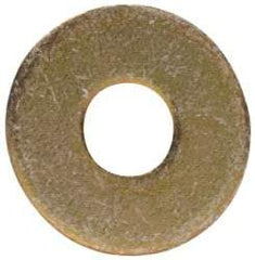 Made in USA - #4 Screw, Grade 1008/1010 Steel Standard Flat Washer - 1/8" ID x 3/8" OD, 0.03" Thick, Cadmium-Plated Finish, Meets Military Specifications - Benchmark Tooling