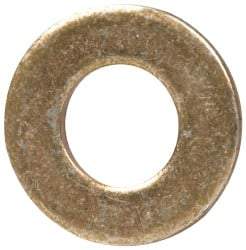 Made in USA - #6 Screw, Grade 1008/1010 Steel Standard Flat Washer - 0.156" ID x 0.312" OD, 0.03" Thick, Cadmium-Plated Finish, Meets Military Specifications - Benchmark Tooling