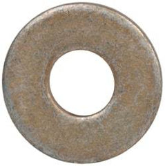 Made in USA - #6 Screw, Grade 1008/1010 Steel Standard Flat Washer - 0.156" ID x 3/8" OD, 0.042" Thick, Cadmium-Plated Finish, Meets Military Specifications - Benchmark Tooling