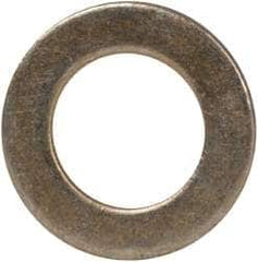 Made in USA - #10 Screw, Grade 1008/1010 Steel Standard Flat Washer - 0.219" ID x 0.365" OD, 0.03" Thick, Cadmium-Plated Finish, Meets Military Specifications - Benchmark Tooling