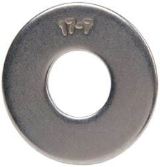Made in USA - 3/4" Screw, Grade 17-7 PH Stainless Steel USS Flat Washer - 13/16" ID x 2" OD, 0.131" Thick, Plain Finish - Benchmark Tooling