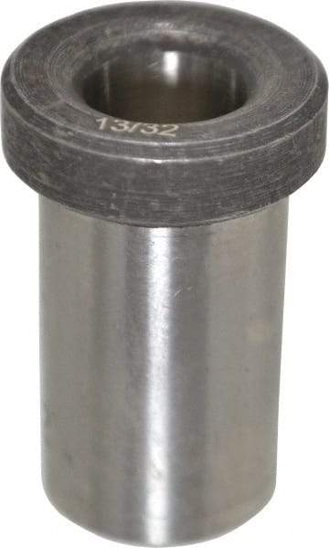 Value Collection - Type H, 13/32" Inside Diam, Head, Press Fit Drill Bushing - 5/8" Body Outside Diam, 1" Length Under Head, Steel - Benchmark Tooling