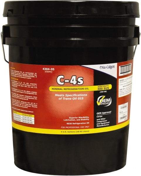 Nu-Calgon - 5 Gallon Pail Mineral Oil Refrigeration Oil - Benchmark Tooling