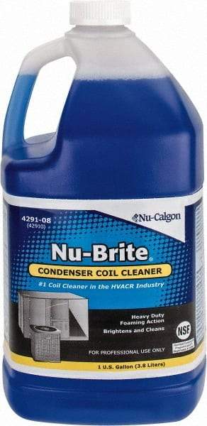 Nu-Calgon - 1 Gal Bottle HVAC Coil Cleaner - Alkaline Formula - Benchmark Tooling