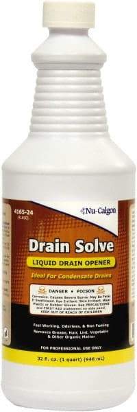 Nu-Calgon - 1 Qt Liquid Drain Cleaner - Unscented, Bottle - Benchmark Tooling