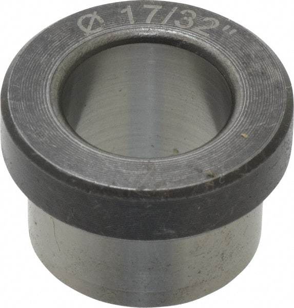 Value Collection - Type H, 17/32" Inside Diam, Head, Press Fit Drill Bushing - 3/4" Body Outside Diam, 3/8" Length Under Head, Steel - Benchmark Tooling