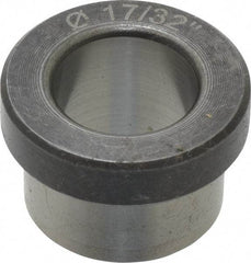 Value Collection - Type H, 17/32" Inside Diam, Head, Press Fit Drill Bushing - 3/4" Body Outside Diam, 3/8" Length Under Head, Steel - Benchmark Tooling