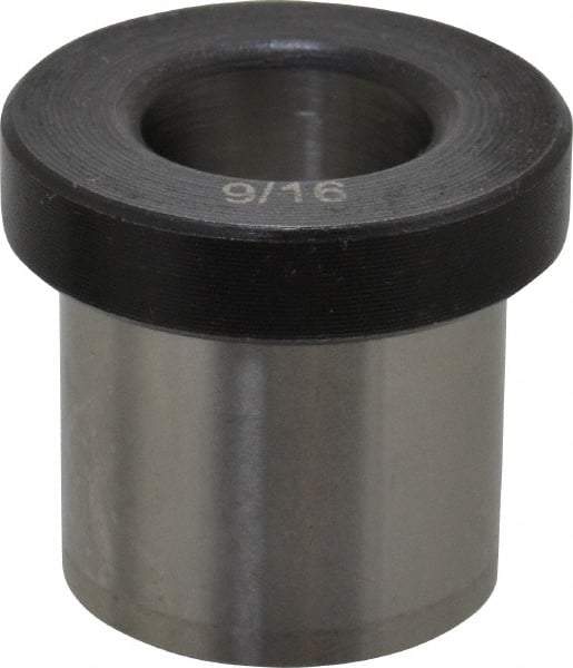 Value Collection - Type H, 9/16" Inside Diam, Head, Press Fit Drill Bushing - 7/8" Body Outside Diam, 3/4" Length Under Head, Steel - Benchmark Tooling