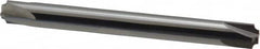 Accupro - 0.046" Radius, 1/4" Mill Diam, 4 Flute Solid Carbide Corner Rounding End Mill - Double End, Uncoated, 2-1/2" OAL, 1/4" Shank Diam - Benchmark Tooling