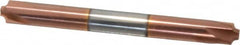 Accupro - 0.062" Radius, 1/4" Mill Diam, 4 Flute Solid Carbide Corner Rounding End Mill - Double End, TiCN Finish, 2-1/2" OAL, 1/4" Shank Diam - Benchmark Tooling