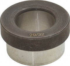 Value Collection - Type H, 29/32" Inside Diam, Head, Press Fit Drill Bushing - 1-3/8" Body Outside Diam, 1/2" Length Under Head, Steel - Benchmark Tooling