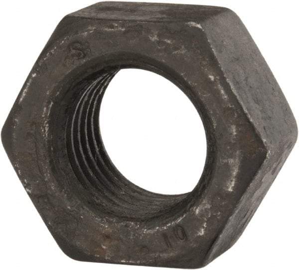 Value Collection - M30x3.50 Steel Right Hand Hex Nut - 46mm Across Flats, 24mm High, Uncoated - Benchmark Tooling