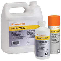 WALTER Surface Technologies - StainlessCut, 350 mL Bottle Cutting Fluid - Liquid, For Broaching, Drilling, Milling, Reaming, Sawing, Turning - Benchmark Tooling