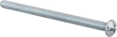 Value Collection - #10-24 UNC, 3" Length Under Head Slotted/Phillips Drive Machine Screw - Round Head, Grade J82 Steel, Zinc-Plated Finish, Without Washer - Benchmark Tooling