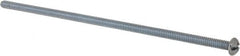 Value Collection - #10-24 UNC, 6" Length Under Head Slotted/Phillips Drive Machine Screw - Round Head, Grade J82 Steel, Zinc-Plated Finish, Without Washer - Benchmark Tooling