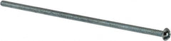 Value Collection - #6-32 UNC, 4" Length Under Head Slotted/Phillips Drive Machine Screw - Round Head, Grade J82 Steel, Zinc-Plated Finish, Without Washer - Benchmark Tooling
