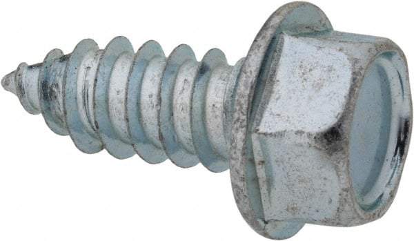 Value Collection - 3/8" Hex Head Sheet Metal Screw - Steel, 1" Length Under Head, Grade 2 - Benchmark Tooling